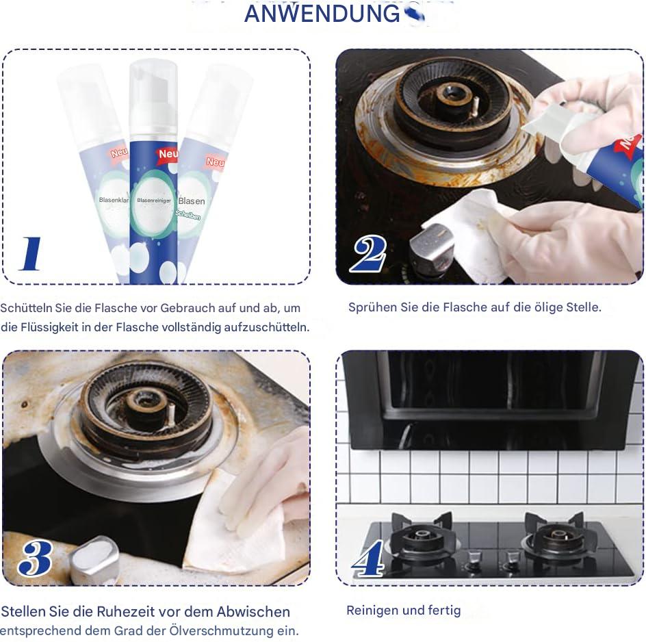 Schaumreiniger Küche | Fettlösend | Ohne Schrubben | Foamira