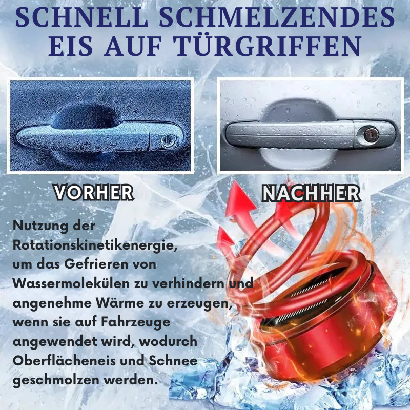 Scheibenenteiser | Solarbetriebene Wärmehilfe fürs Auto | Reduziert Beschlag und Feuchtigkeit | Frostiq