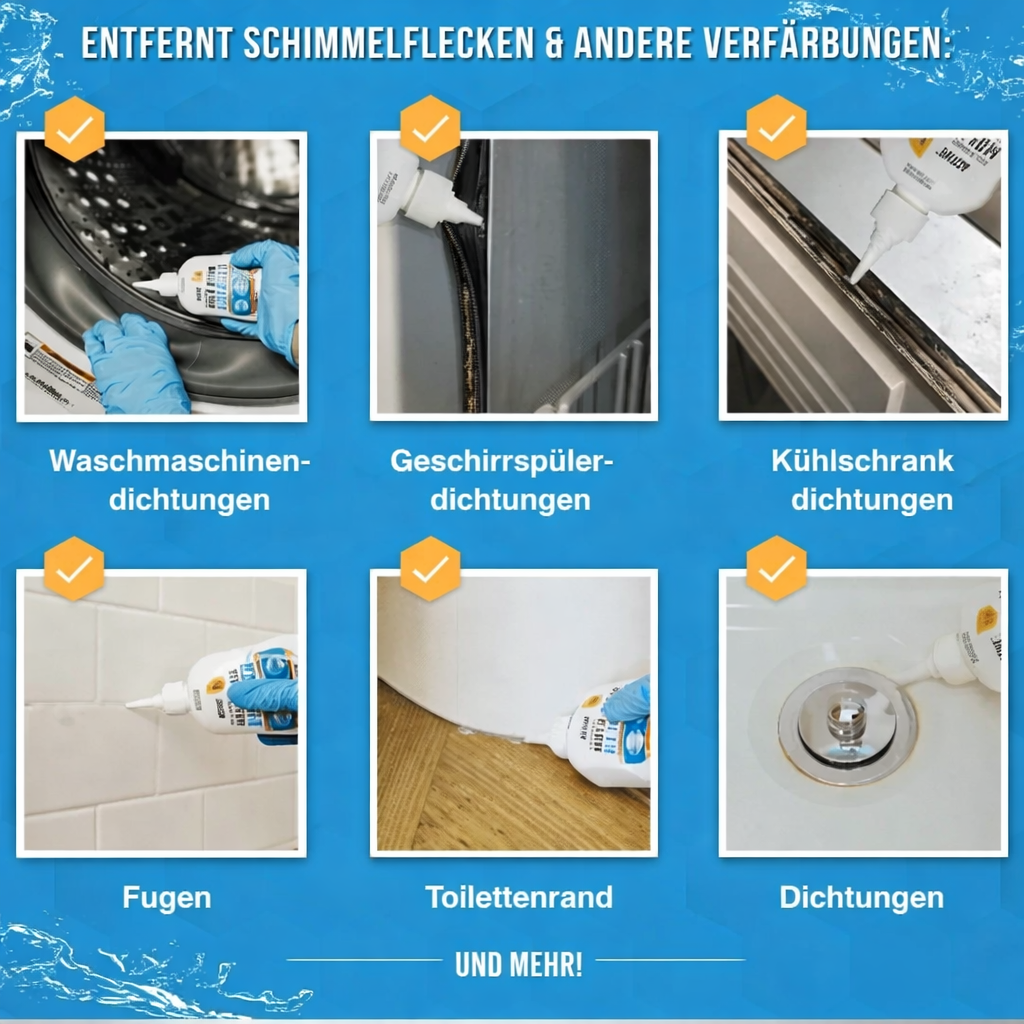 Schimmelentferner | Tiefenwirksame Reinigung | Haftstarkes Schimmel Gel | MoldFend