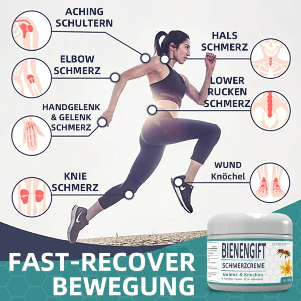 Schmerzmittel | Bienengift Pflege für Gelenke | Wärmende Tiefenwirkung Massage | BeeRelief