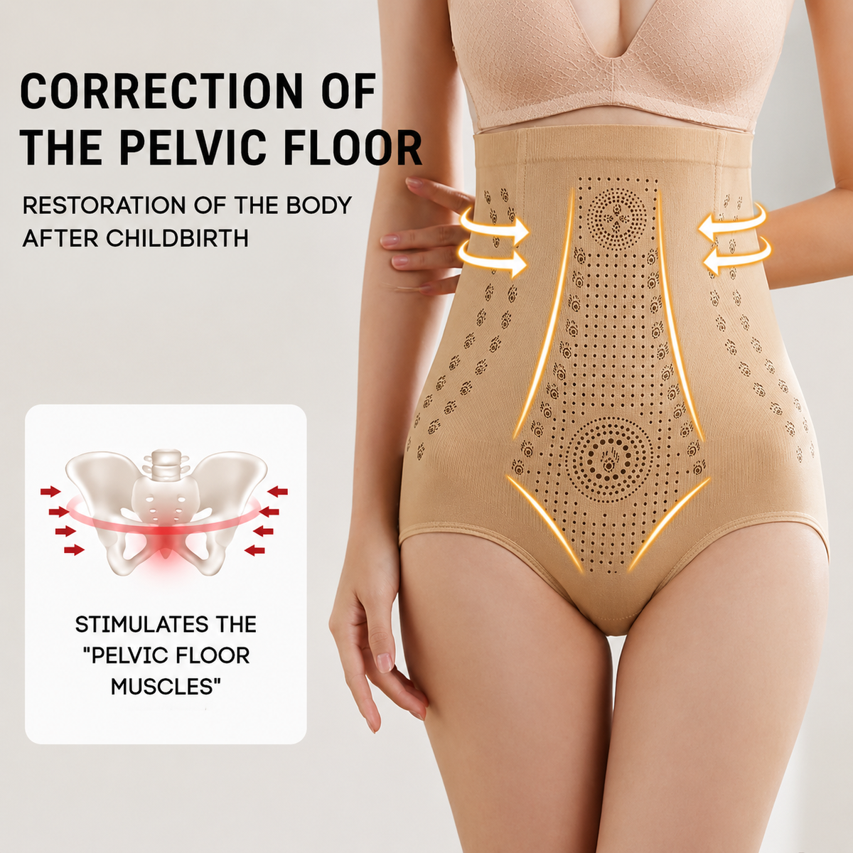 Schnell Bauchfett verlieren | High-Waist Shapewear | Straffung und Unterstützendem Lifting-Effekt | Shapevia