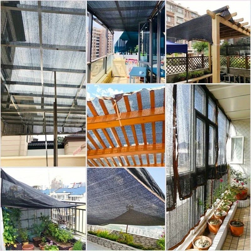Sonnenschutz für Gewächshaus und Garten | UV-Schutz Schattennetz | Wetterfest | Darkweave