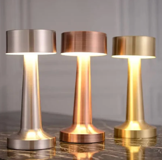 Bezdrátová stmívatelná LED stolní lampa | Dotykové ovládání | Stolní lampa s akumulátorem | GlowPillar