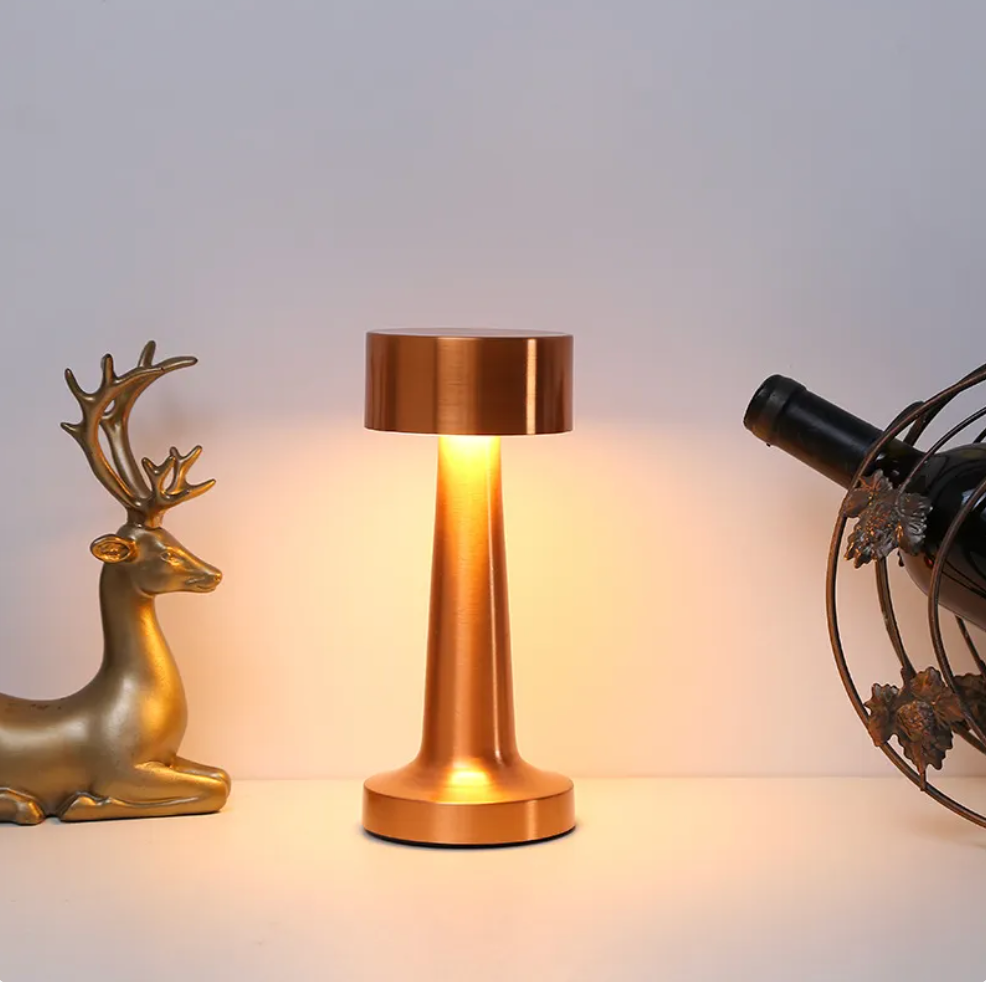 Bezdrátová stmívatelná LED stolní lampa | Dotykové ovládání | Stolní lampa s akumulátorem | GlowPillar