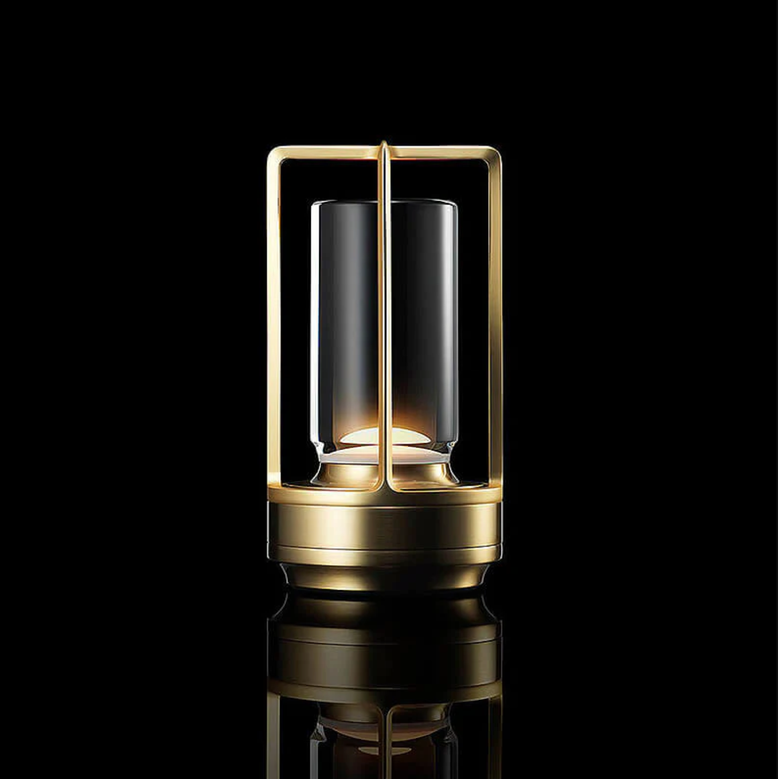 Lampe de table sans fil | Design en cristal | Intensité réglable par commande tactile | CrystalGlow