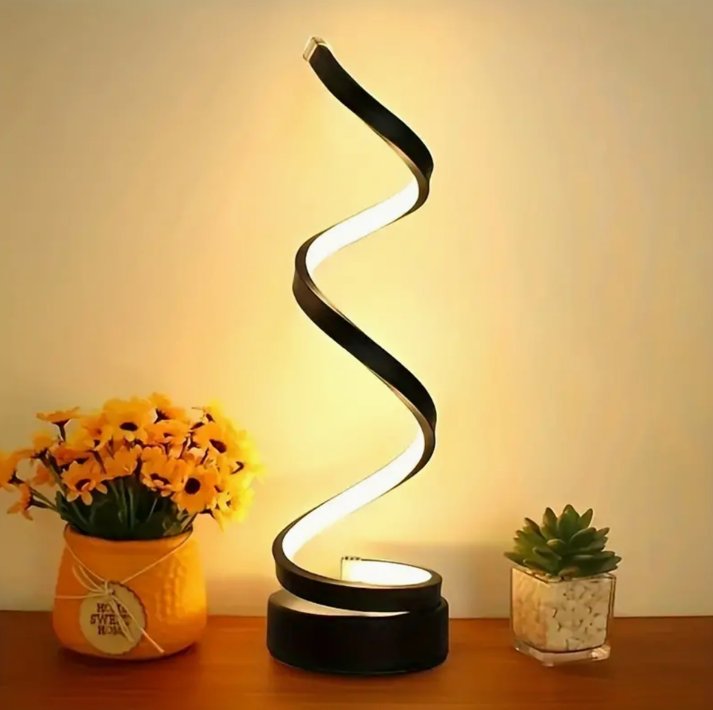 Spirálová stolní LED lampa | Stmívatelná v moderním designu | 3 úrovně jasu | SpiraLux