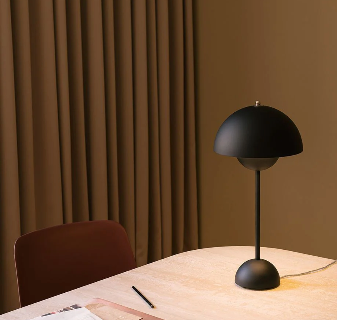 Draadloze LED-tafellamp | Retro-paddenstoelontwerp | Dimbaar via aanraking | LumaShade