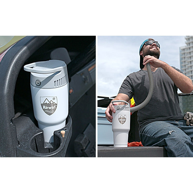 Tragbarer Heizstrahler 2-in-1 batteriebetrieben mit Eiswürfelkühlung 4