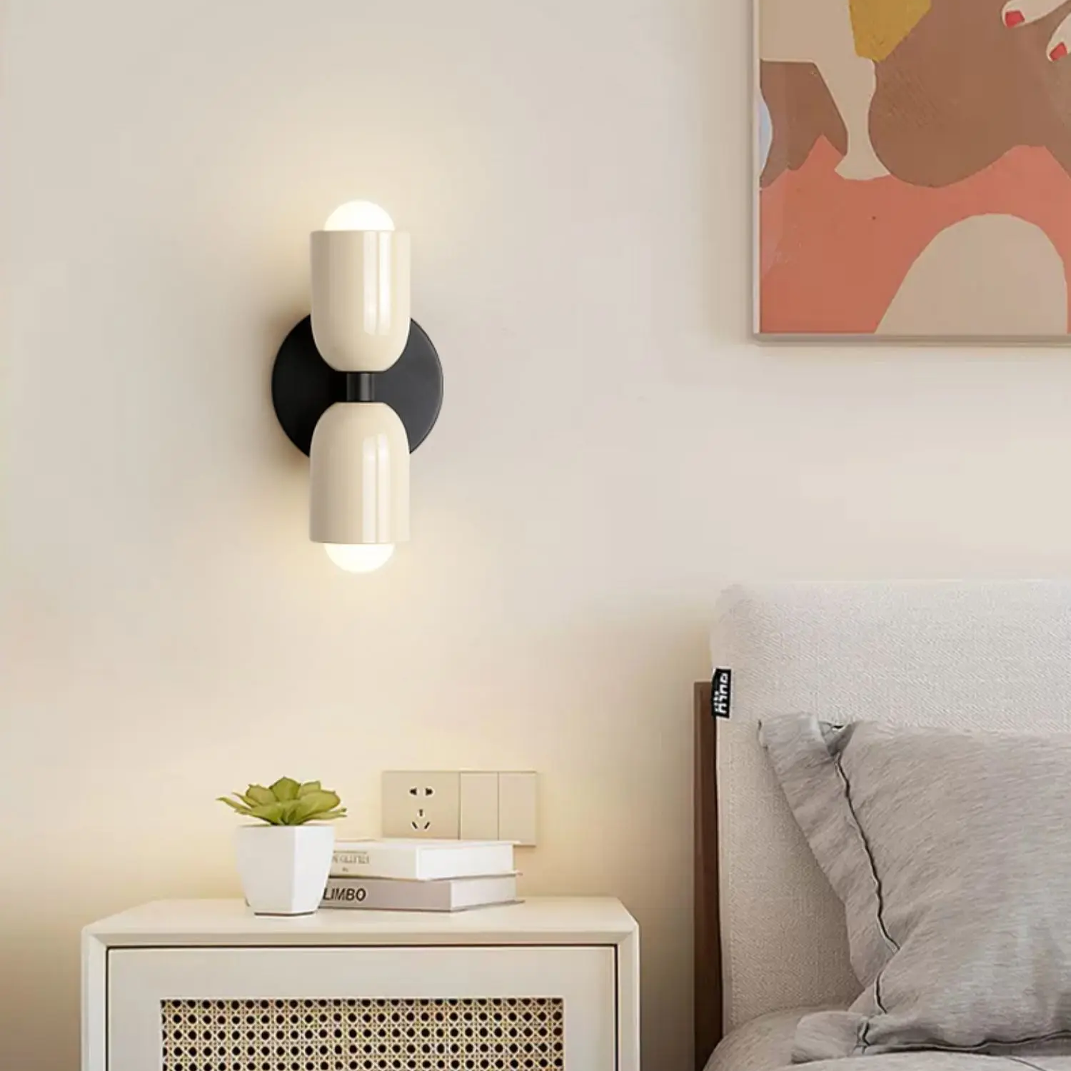 Applique murale LED | Deux têtes au design nordique | Blanc chaud, économe en énergie | NordicWall