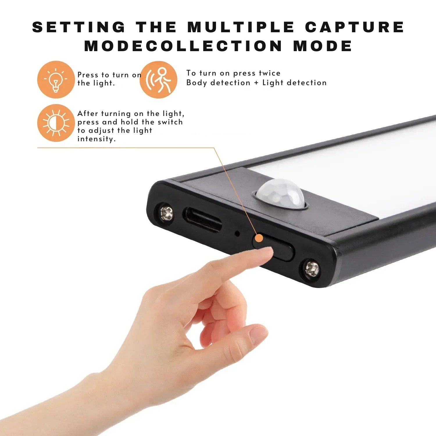 Sensorleuchte | USB-wiederaufladbar | Dimmbar & Kabellos | LumoMotion