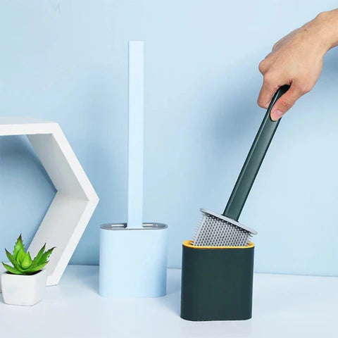 Silikon-Toilettenbürste | Flexible Borsten | Hygienisch & Leicht zu Reinigen | FlexiClean