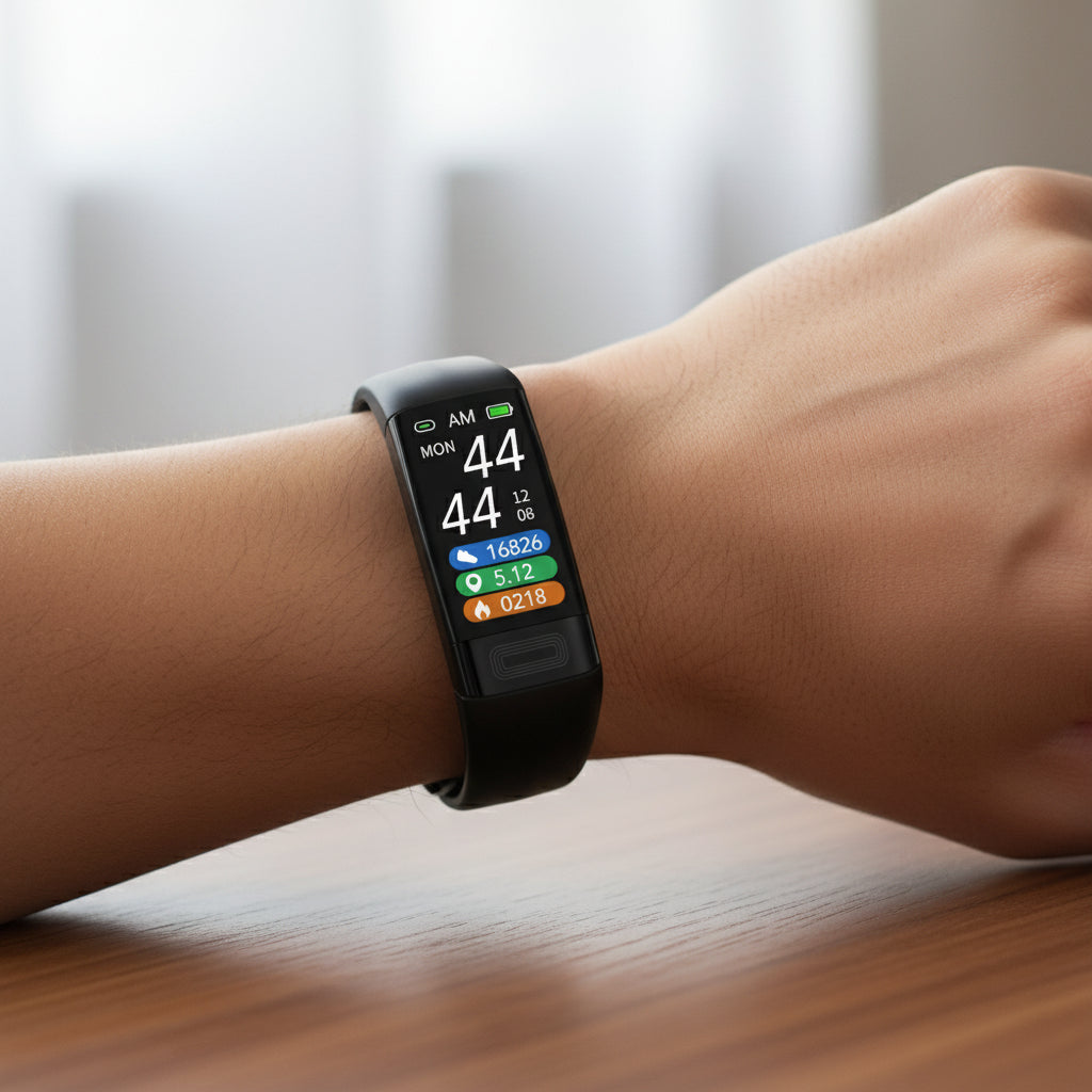 Smart Health Armband | Blutdruck- und EKG-Überwachung | Herzfrequenzmessung | VitalBand