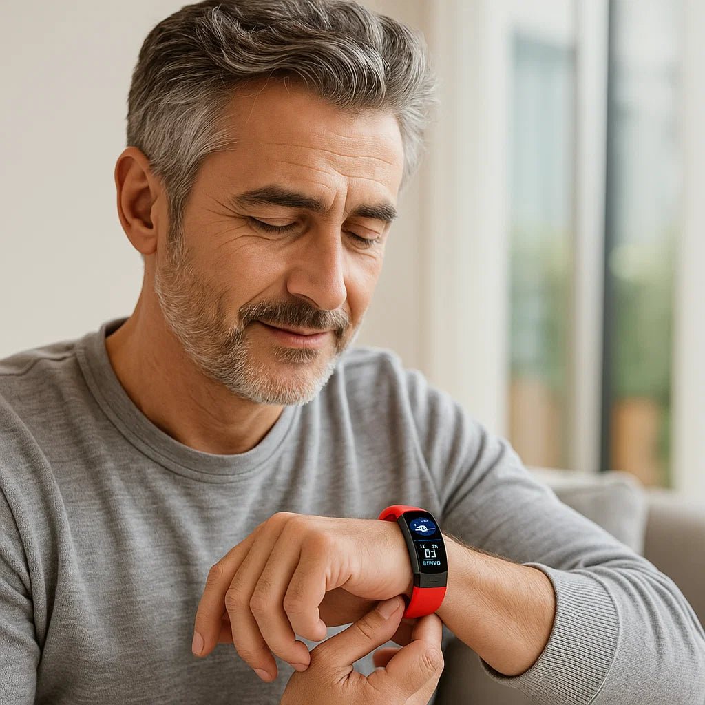 Smartwatch EKG & Blutdruck PPG | Schlafüberwachung | Bluetooth iOS & Android | Vitalband