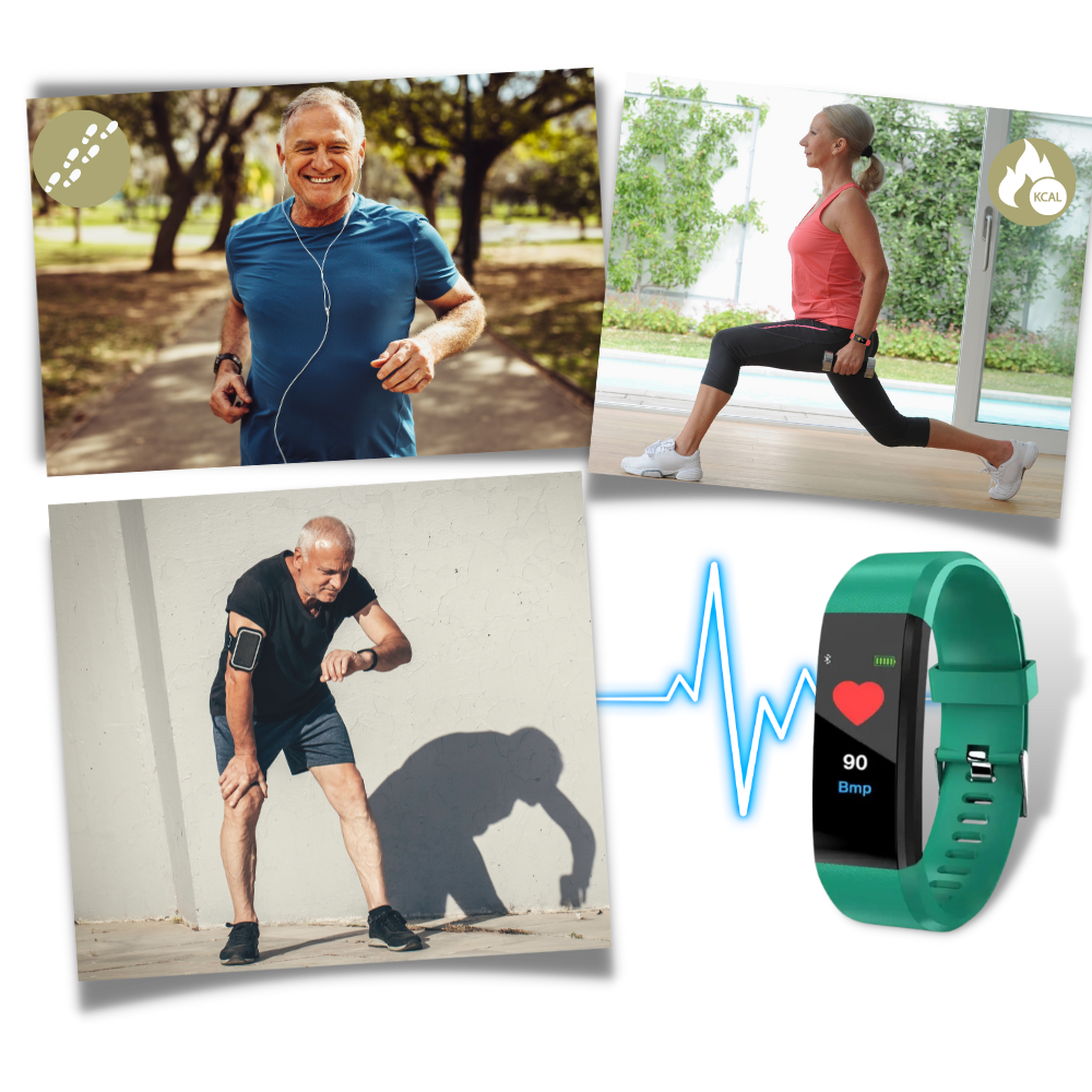 Smartwatch | Einfache Gesundheitsüberwachung | Herz- und Schlaf-Tracker | VitalBand