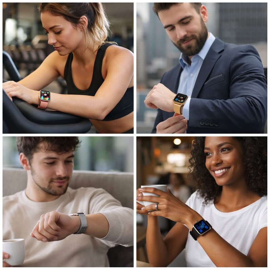 Smartwatch | Herzfrequenz und Schlafüberwachung | Bluetooth | Velnova