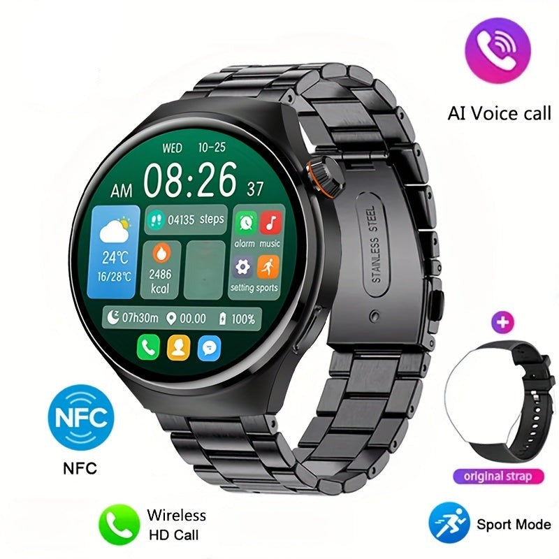 Smartwatch NFC Herren | Gesundheits-Tracking | Wasserdicht | OrbitX