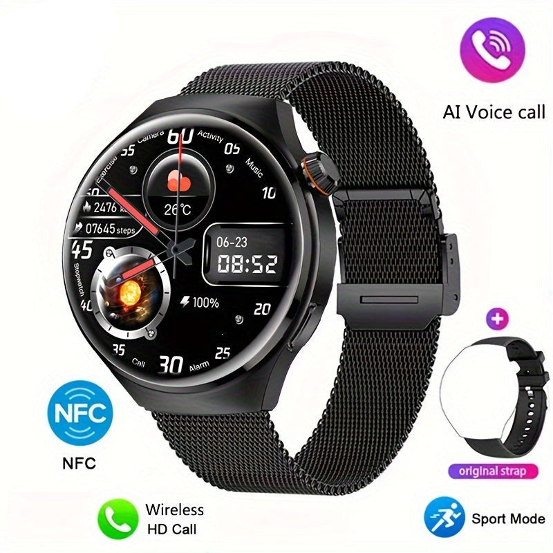 Smartwatch NFC Herren | Gesundheits-Tracking | Wasserdicht | OrbitX