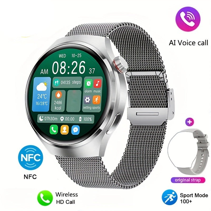 Smartwatch NFC Herren | Gesundheits-Tracking | Wasserdicht | OrbitX