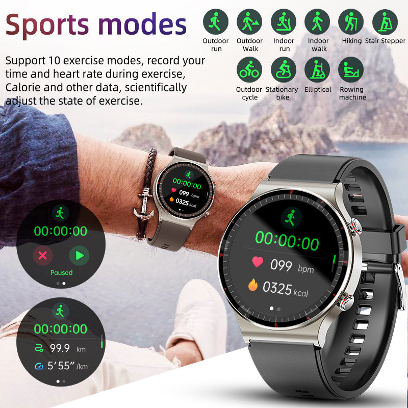 Smartwatch | SpO2 und Herzfrequenz in Echtzeit | Sportmodi | VitalWatch