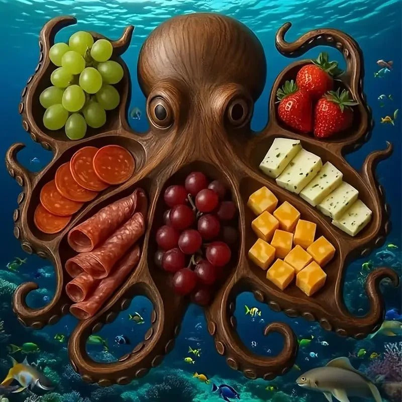 Snackplatte | Servierbrett aus Massivholz | In Tierform | NaturKueche