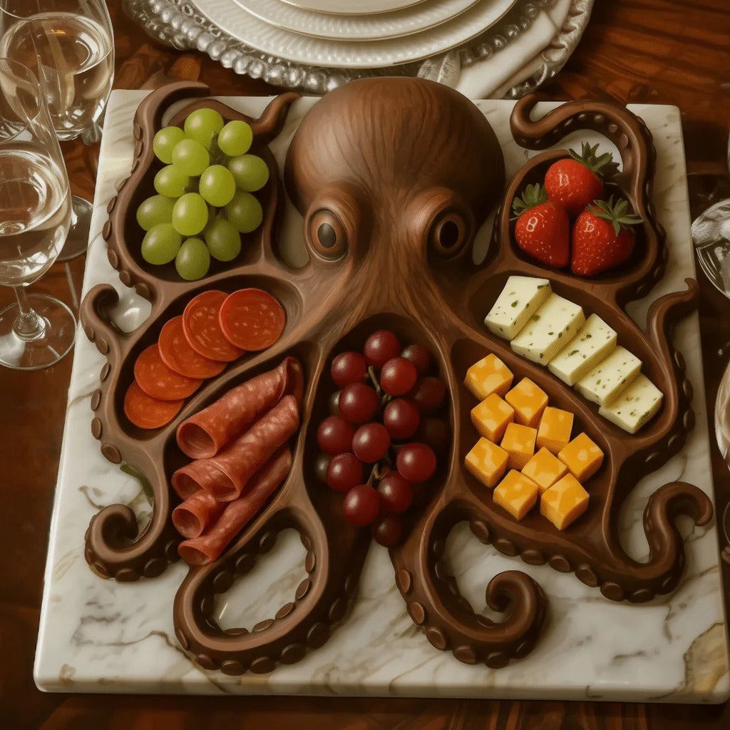 Snackplatte | Servierbrett aus Massivholz | In Tierform | NaturKueche