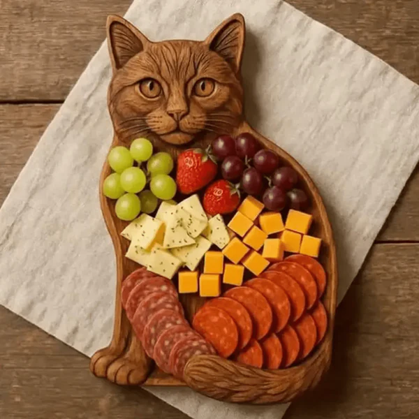 Snackplatte | Servierbrett aus Massivholz | In Tierform | NaturKueche