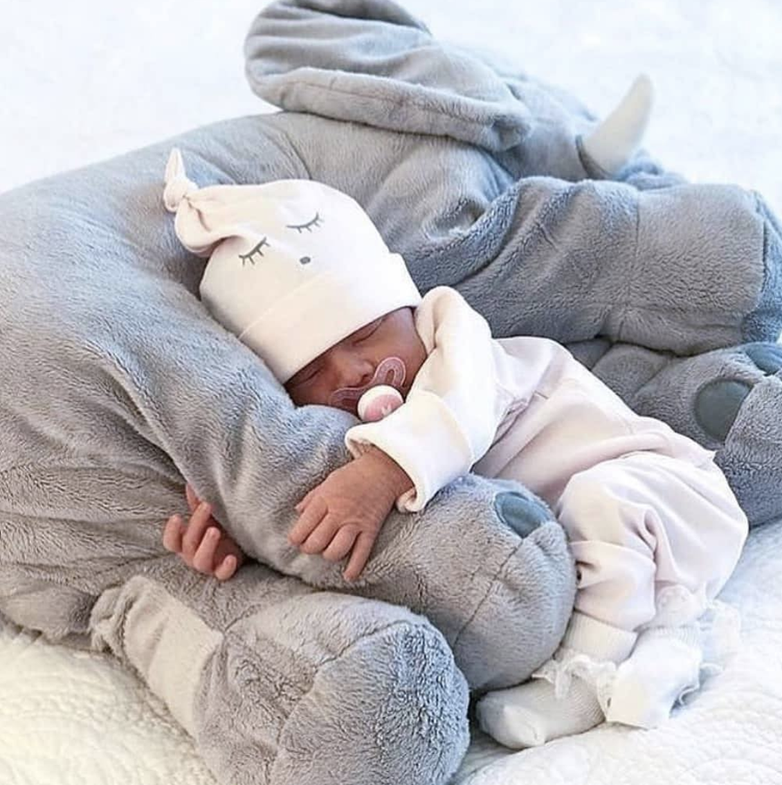 Snuggle Baby Kissen | Elefantenform | Komfortable Stütze | LittleLuma
