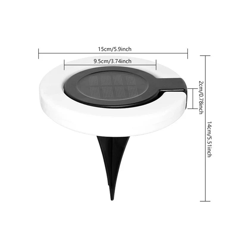 Solar-Bodenleuchte | 360 Grad Schwenkbarer | Automatische Dämmerungsschaltung | SolarPivot
