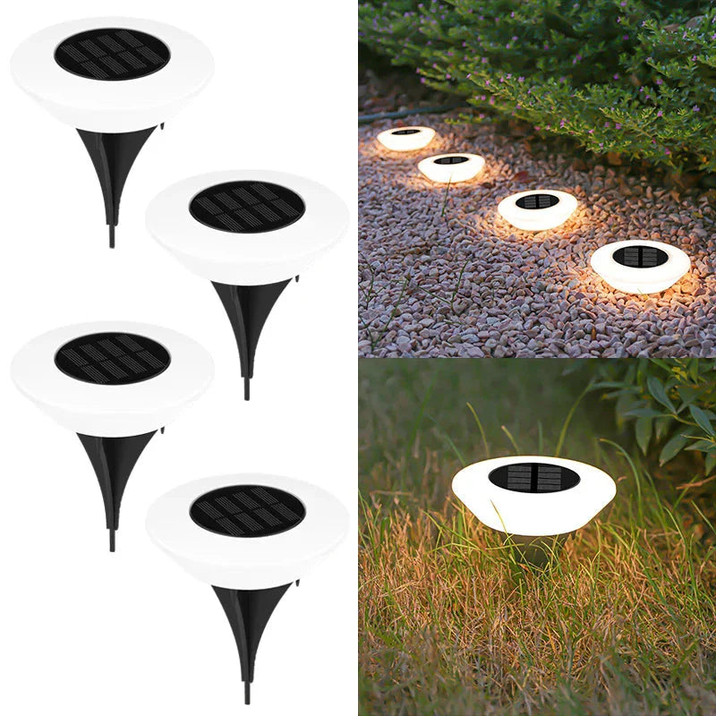 Solar-Bodenleuchten | Automatische Dämmerungsschaltung | Gleichmäßiger Lichtkreis | GartenGlanz