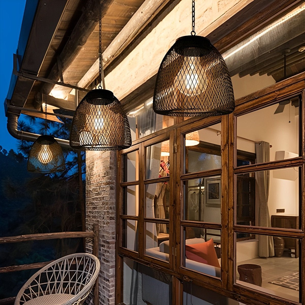 Solar Glockenlaterne | Boho Rattan | Wetterfest | NatureLume