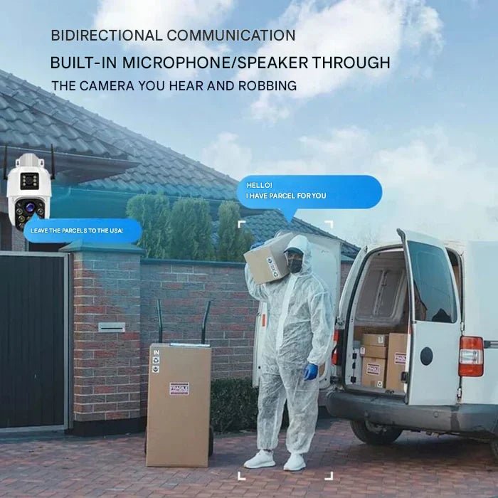 Solar-Überwachungskamera WLAN 4K Nachtsicht 360-Grad mit 10x-Zoom 5