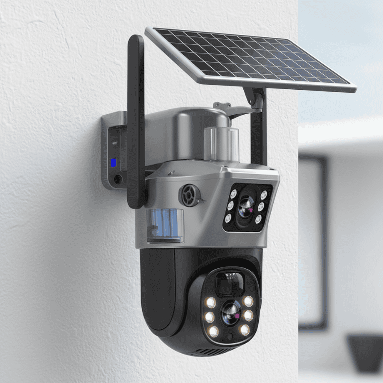 Solar-Überwachungskamera WLAN 4K Nachtsicht 360-Grad mit 10x-Zoom 1