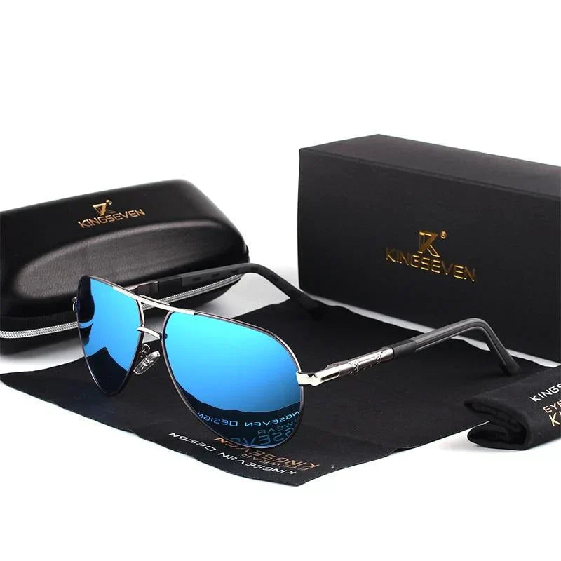 Sonnenbrille Herren polarisiert UV400 | Metallrahmen Pilotenform | Entspiegelt | Lennart