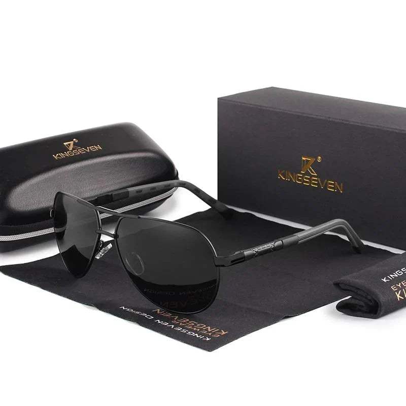 Sonnenbrille Herren polarisiert UV400 | Metallrahmen Pilotenform | Entspiegelt | Lennart