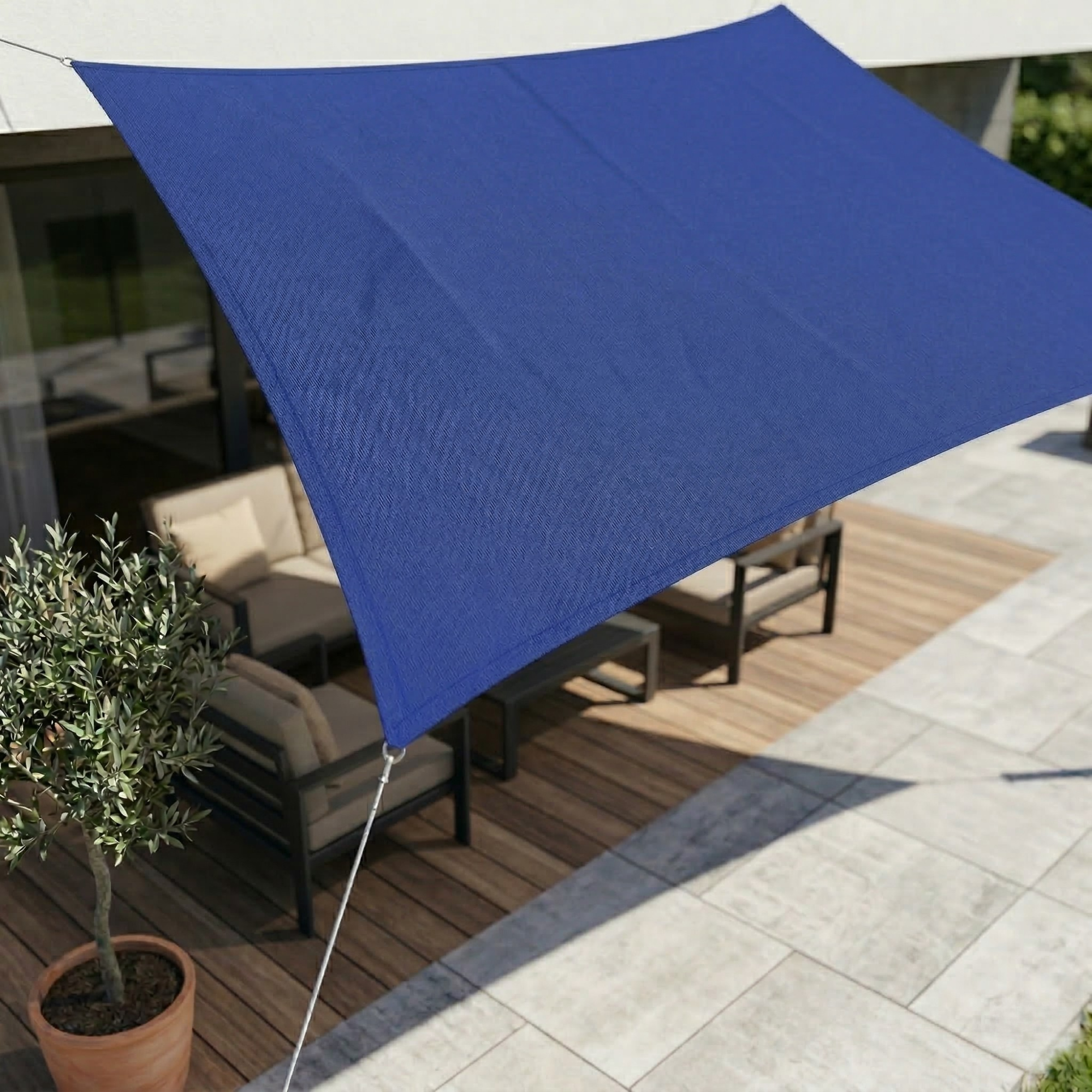 Sonnensegel Rechteckig Wasserdicht | Wasserdichtes Outdoor Gewebe | UV Schutz | SkyCover