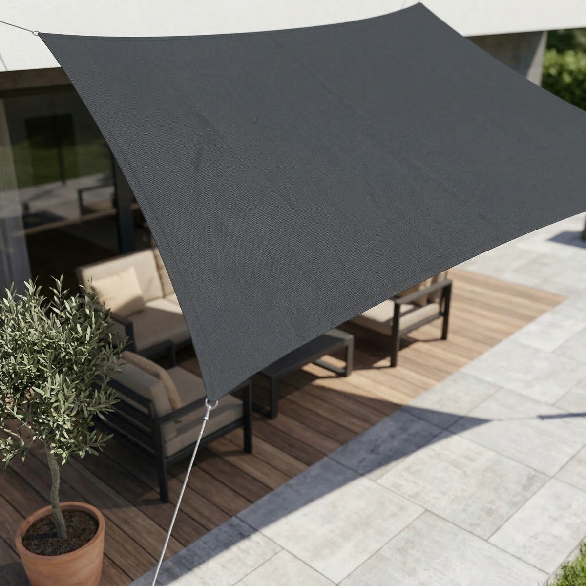 Rectangular Waterproof Sun Sail | Waterproof Outdoor Fabric