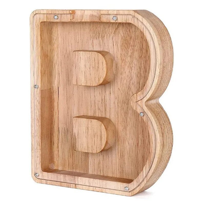 Spardose aus Holz mit Glaseinsatz | Zum Abschrauben, Münzen bleiben sichtbar | Sparhilfe zum Lernen und Verschenken 6