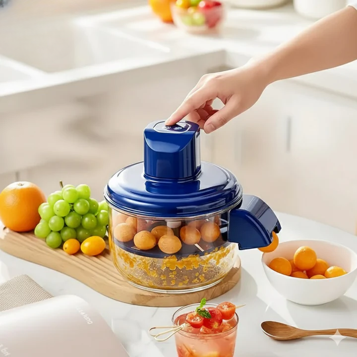 Sparschäler | Elektrischer Küchensparer | Schnelles Schälen per Knopfdruck | PeelMaster