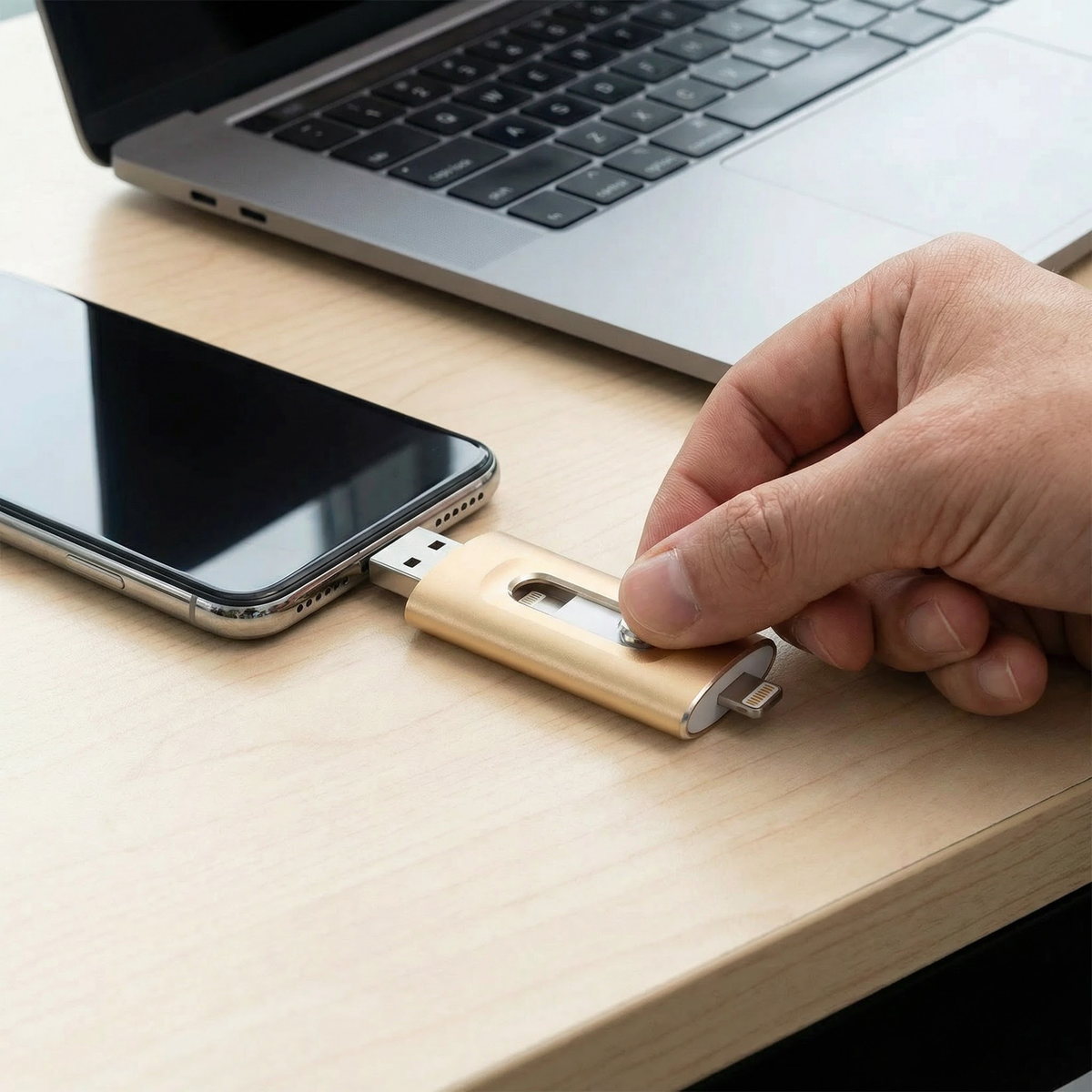 USB-Speicherstick 3-in-1 | USB 3.0 High-Speed mit Type-C & OTG-Adapter | 256 GB bis 1 TB Speichererweiterung für Smartphone & PC 1