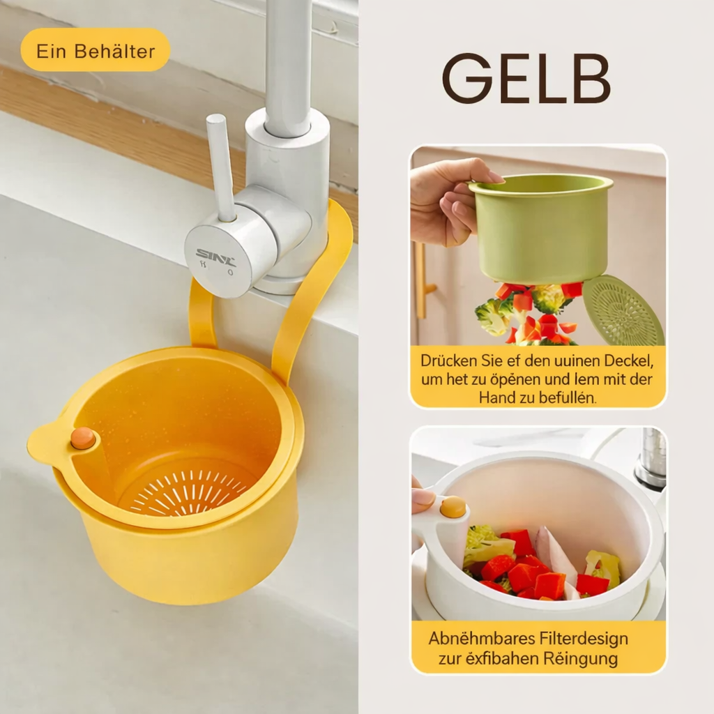 Spülbecken-Trocknungskorb | Abfluss-Organizer | Sauber & Geruchsfrei | FlowEase