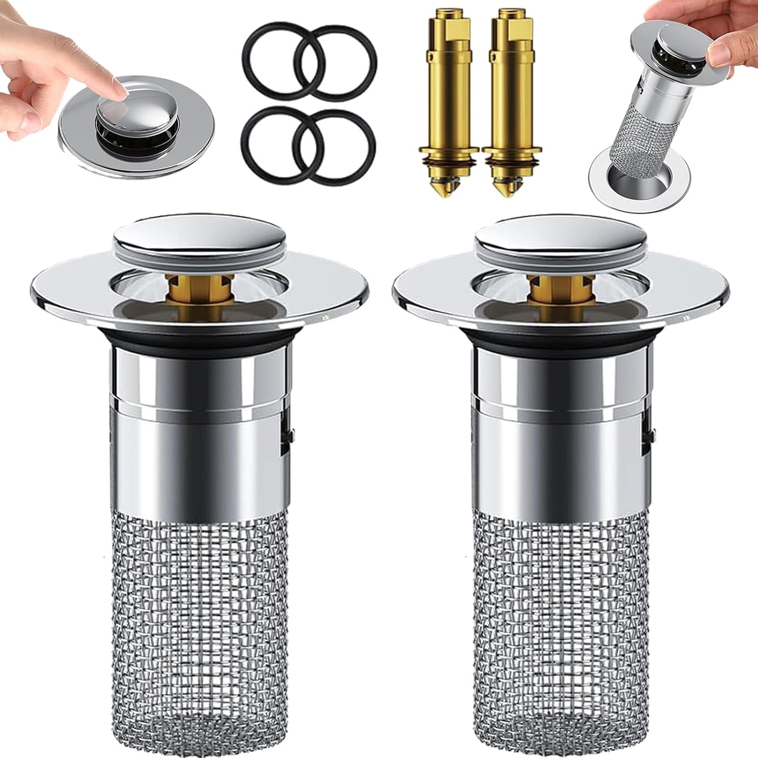 Spülbecken drainageverschluss | Verstopfungsfreier Edelstahlfilter | FilterPro