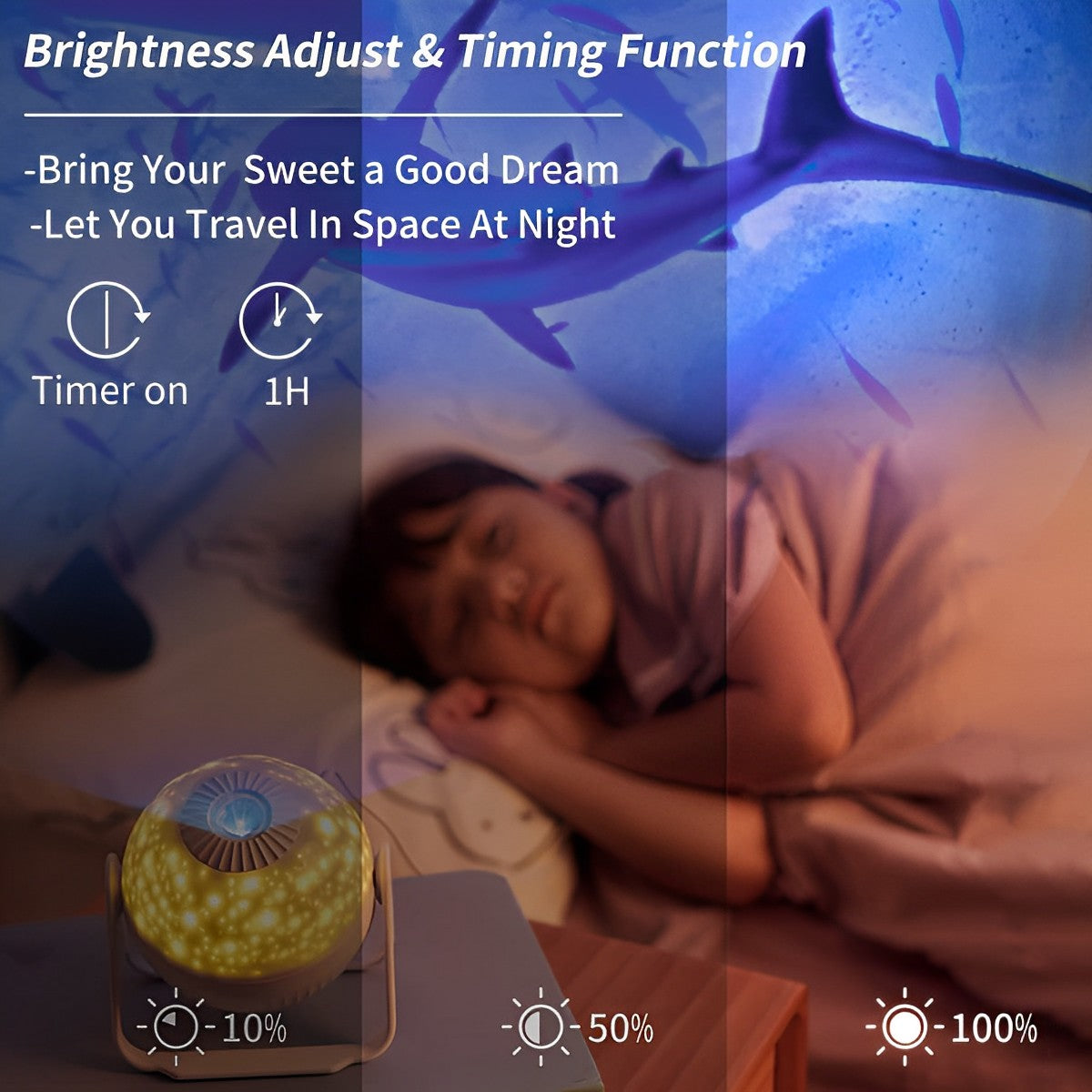 StarryNight™ - 7 in 1 Realistischer Planetariumsprojektor