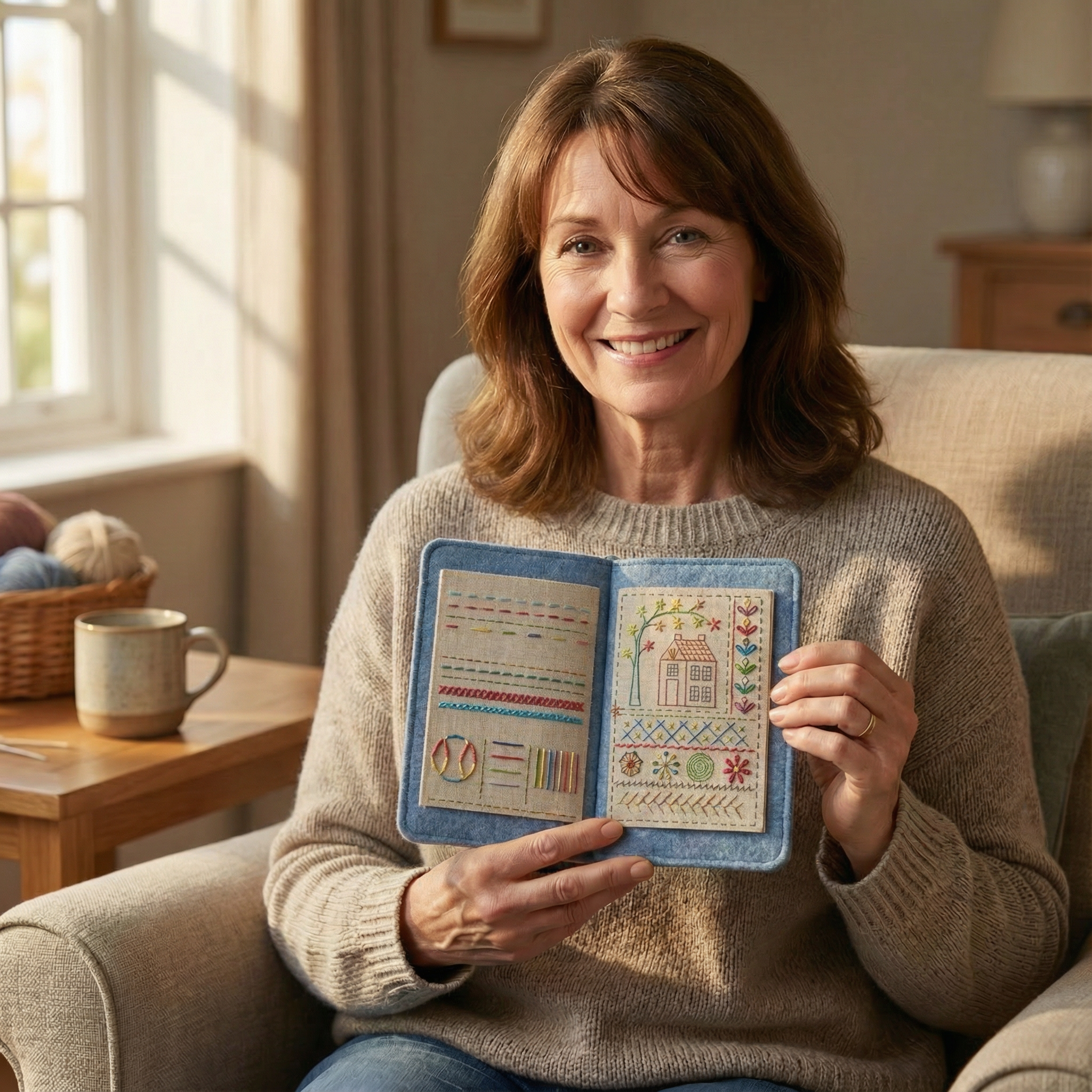 Stickerei | 106 Stiche Schritt für Schritt Buch-Set | Üben auf Leinenseiten | StitchLibrary