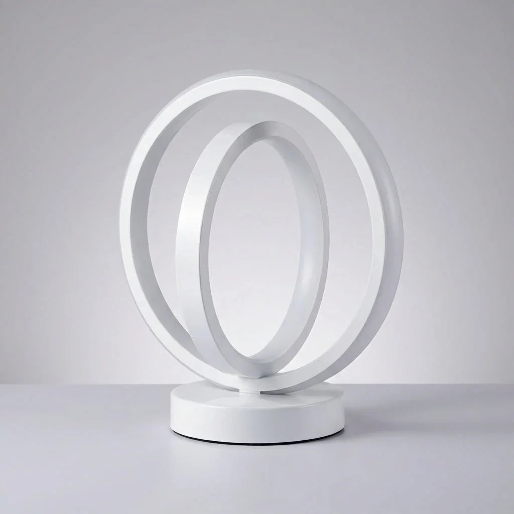 Akzentlampe Ringdesign | Stufenlos Dimmbar & USB-betrieben | Sanfte Beleuchtung ohne Kabelsalat für Schreibtisch und Nachttisch 2