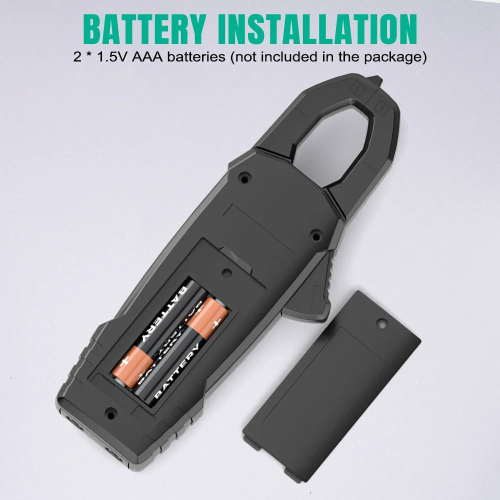 Strommesszange AC/DC | True RMS, 600V, 200A, Widerstand bis 60 MΩ | Auto-Range, NCV-Erkennung, Taschenlampe, Datenhaltefunktion