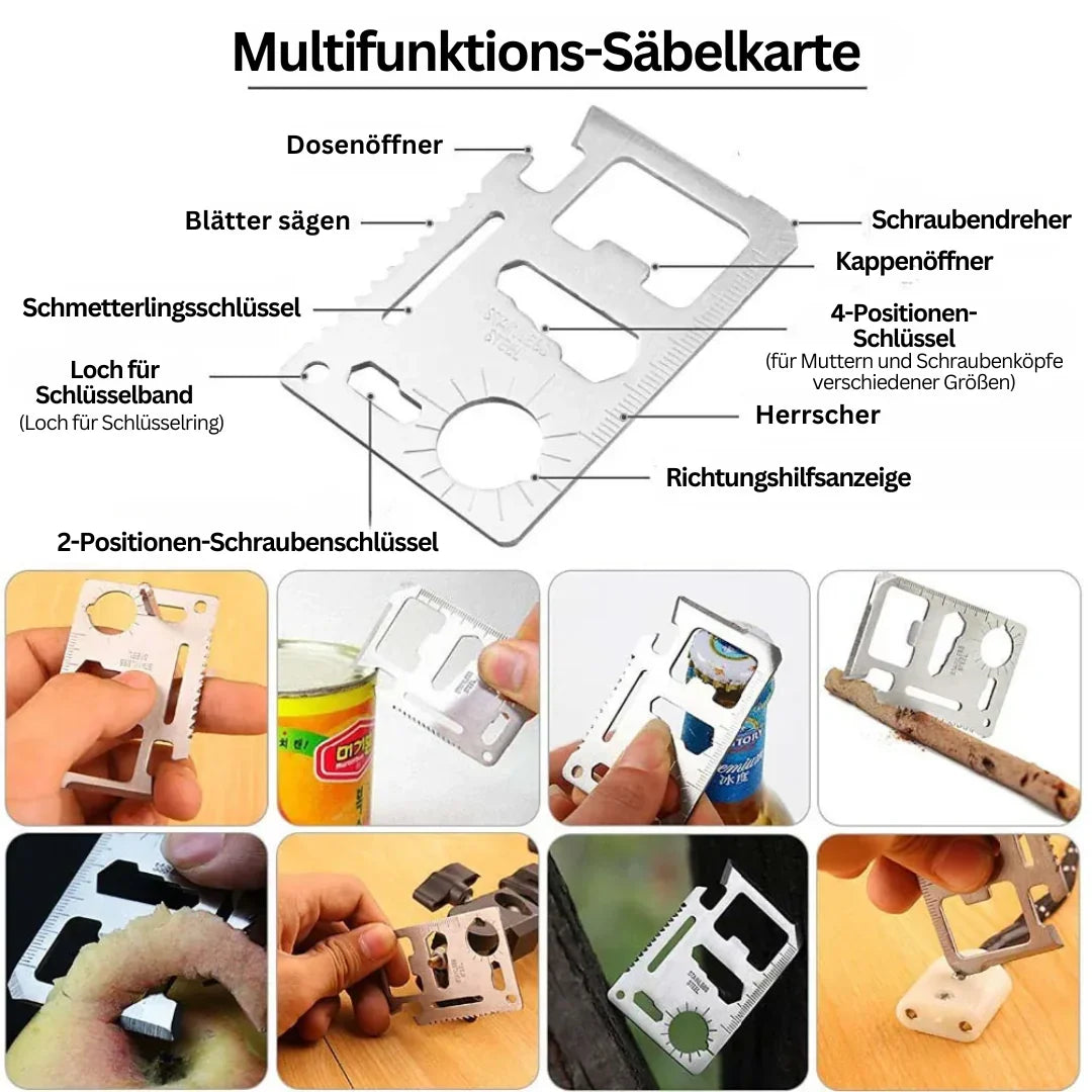 Notfall- und Survival-Set 38-teilig | Molle-kompatible Tasche mit 38 Werkzeugen | Wasserfest für Camping und Wandern 3