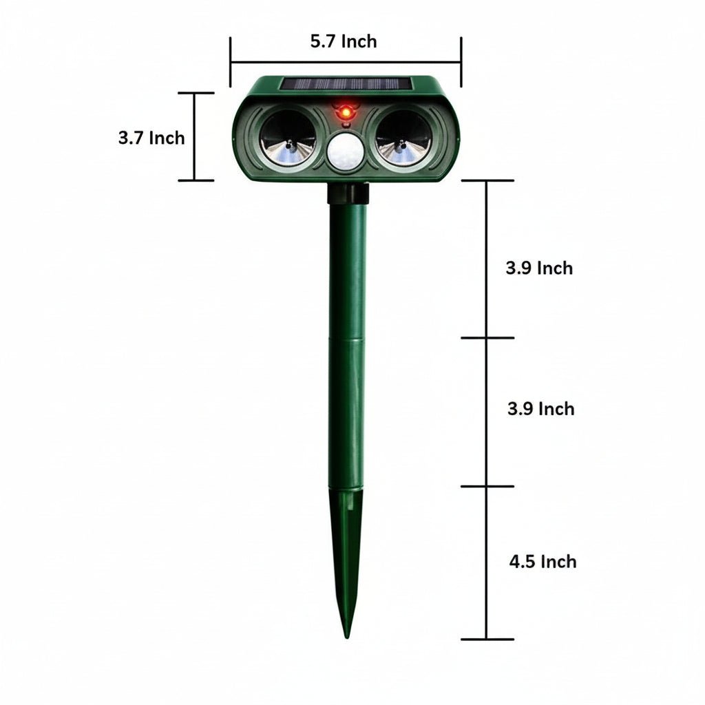 Tierabwehrgerät | Bewegungsgesteuerter Ultraschallschutz | Wetterfest und Kabellos | WildAway