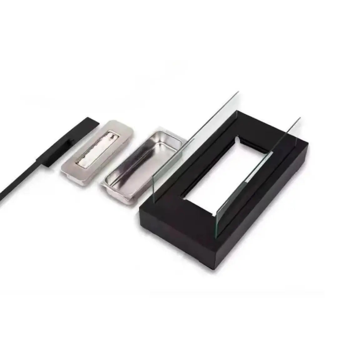 Tischkamin Bio-Ethanol | Echte Flamme ohne Rauch | Windschutz aus Glas | AeroFlame