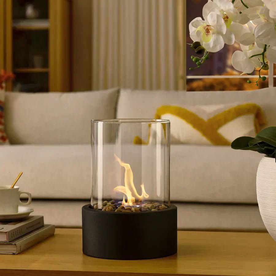 Tischkamin indoor | Tischfeuer mit echtem Flammenspiel | Rauchfrei für Innen und Außen | CosyFlame