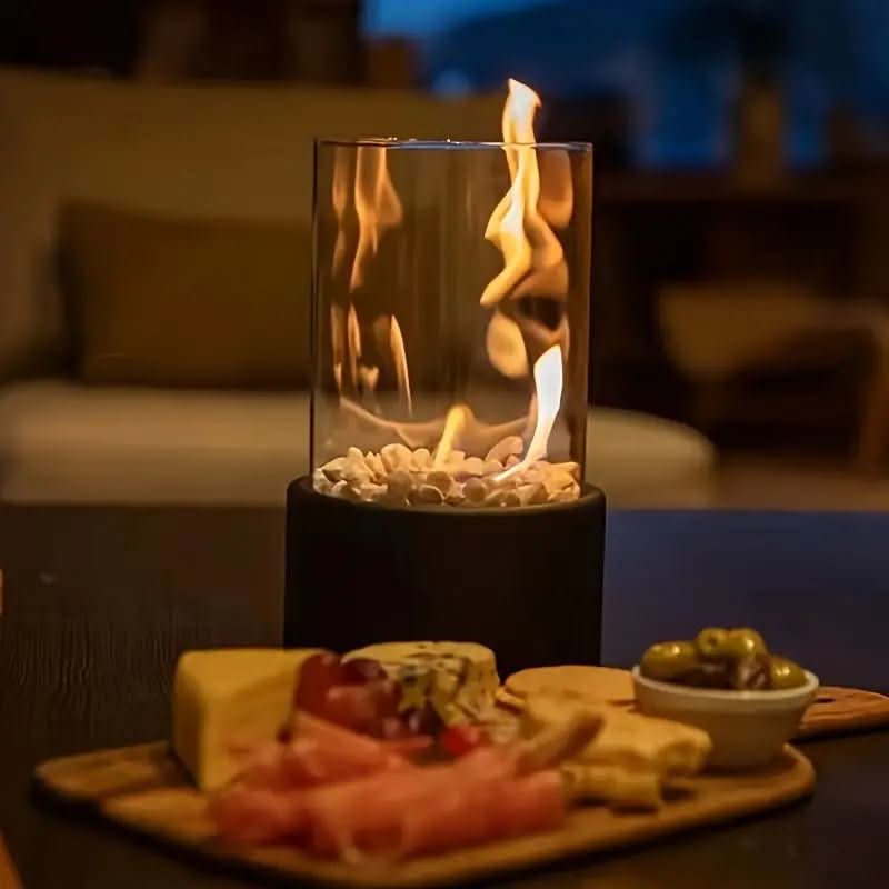 Tischkamin indoor | Tischfeuer mit echtem Flammenspiel | Rauchfrei für Innen und Außen | CosyFlame